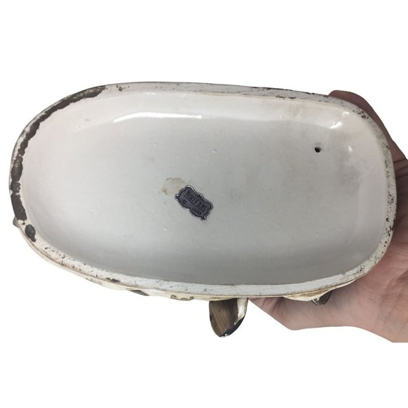 Vintage Norleans Japan Porcelain Figurine - Old Merchante Selling Produce from C - Picture 6 of 9